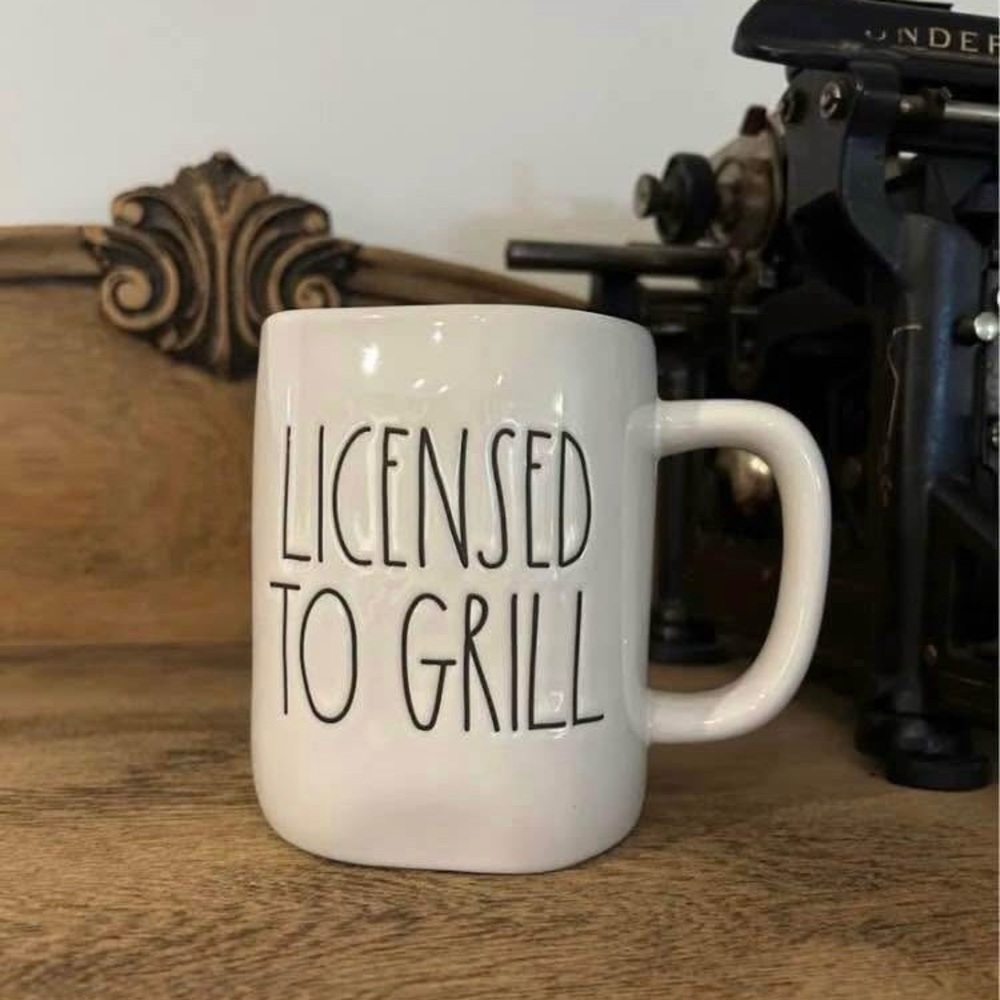 Rae Dunn Licensed to Grill
Double Sided Mug